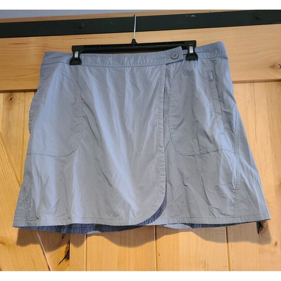 Patagonia Size 12 Blue Solimar Skirt Wrap Skort Earthenware UPF 30 - Picture 1 of 12